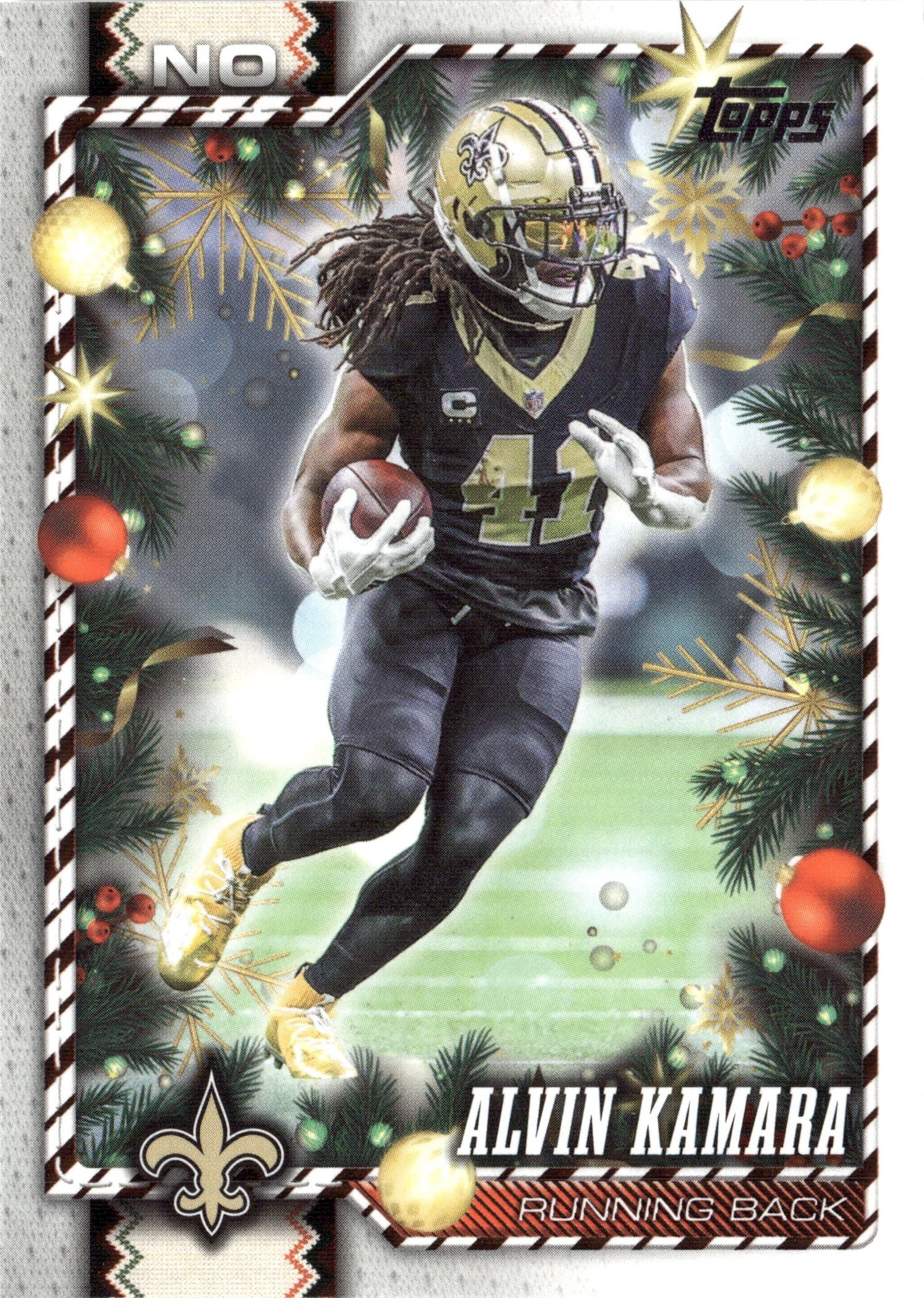 2026 Topps Holiday Alvin Kamara graded slab