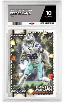 2026 TOPPS HOLIDAY #29 CEEDEE LAMB MPE 10 GEM/MT — graded card up for auction