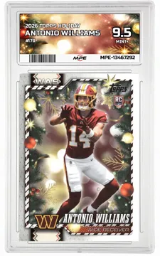 2026 TOPPS HOLIDAY #178 ANTONIO WILLIAMS MPE 9.5 MINT+ — graded card up for auction
