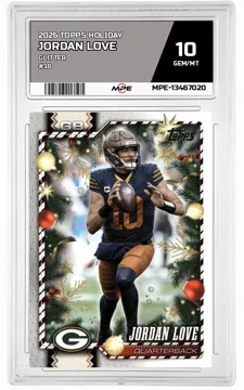 2026 TOPPS HOLIDAY GLITTER #38 JORDAN LOVE MPE 10 GEM/MT — graded card up for auction