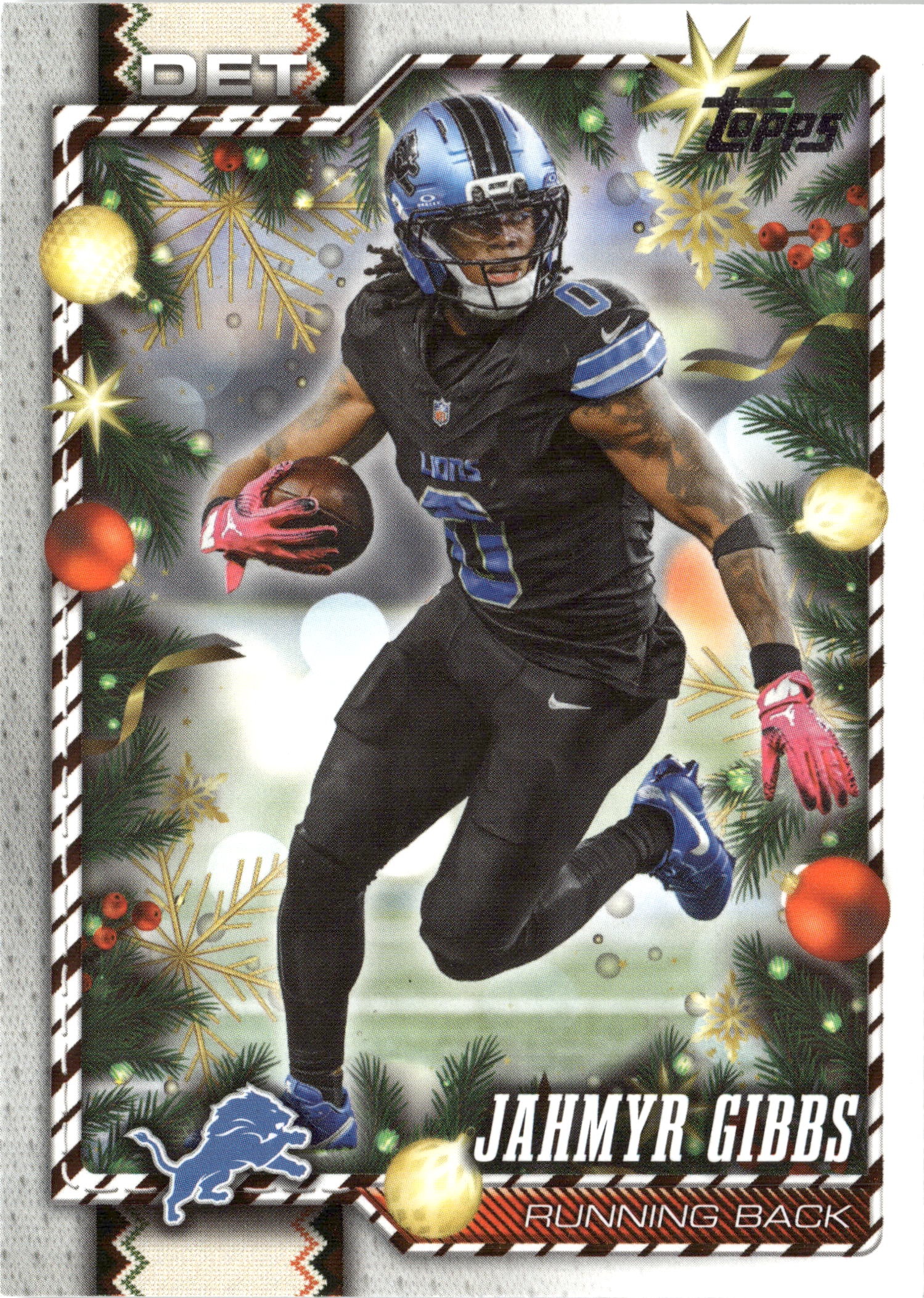2026 Topps Holiday Jahmyr Gibbs graded slab