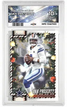2026 TOPPS HOLIDAY #28 DAK PRESCOTT MPE 10 GEM/MT — graded card up for auction
