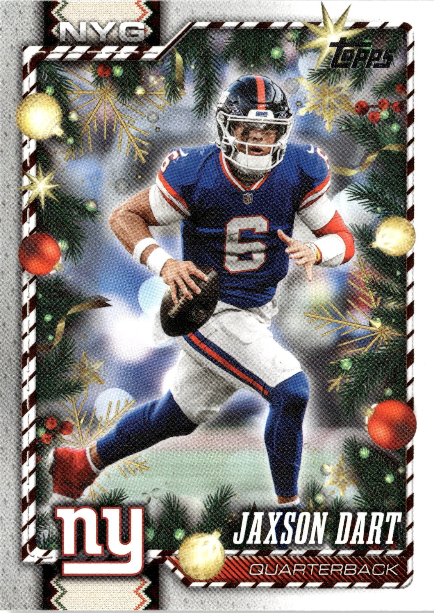 2026 Topps Holiday Jaxson Dart graded slab