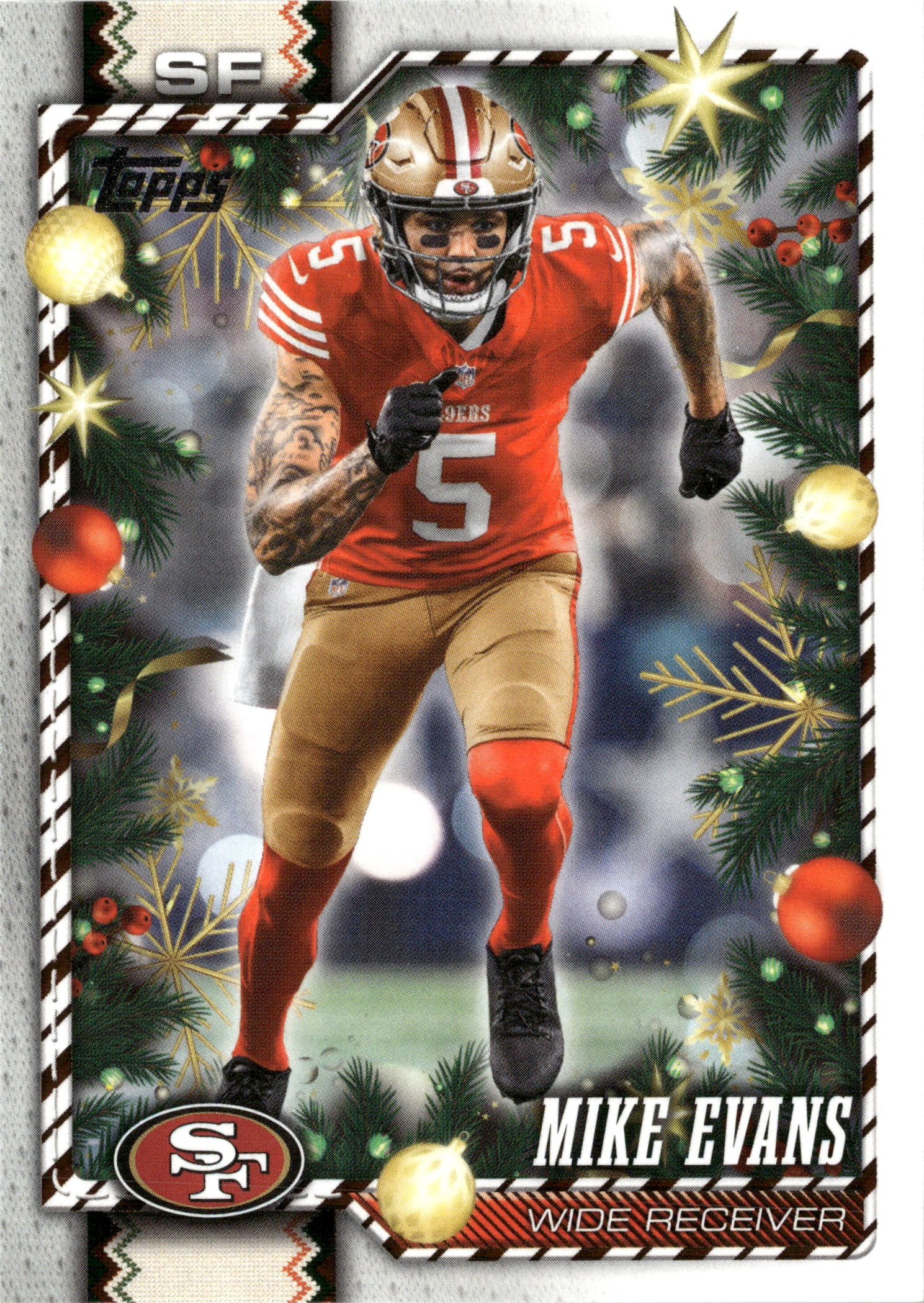 2026 Topps Holiday Mike Evans graded slab