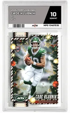 2026 TOPPS HOLIDAY RC #156 CADE KLUBNIK MPE 10 GEM/MT — graded card up for auction