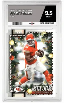 2026 TOPPS HOLIDAY #144 JUSTIN FIELDS MPE 9.5 MINT+ — graded card up for auction