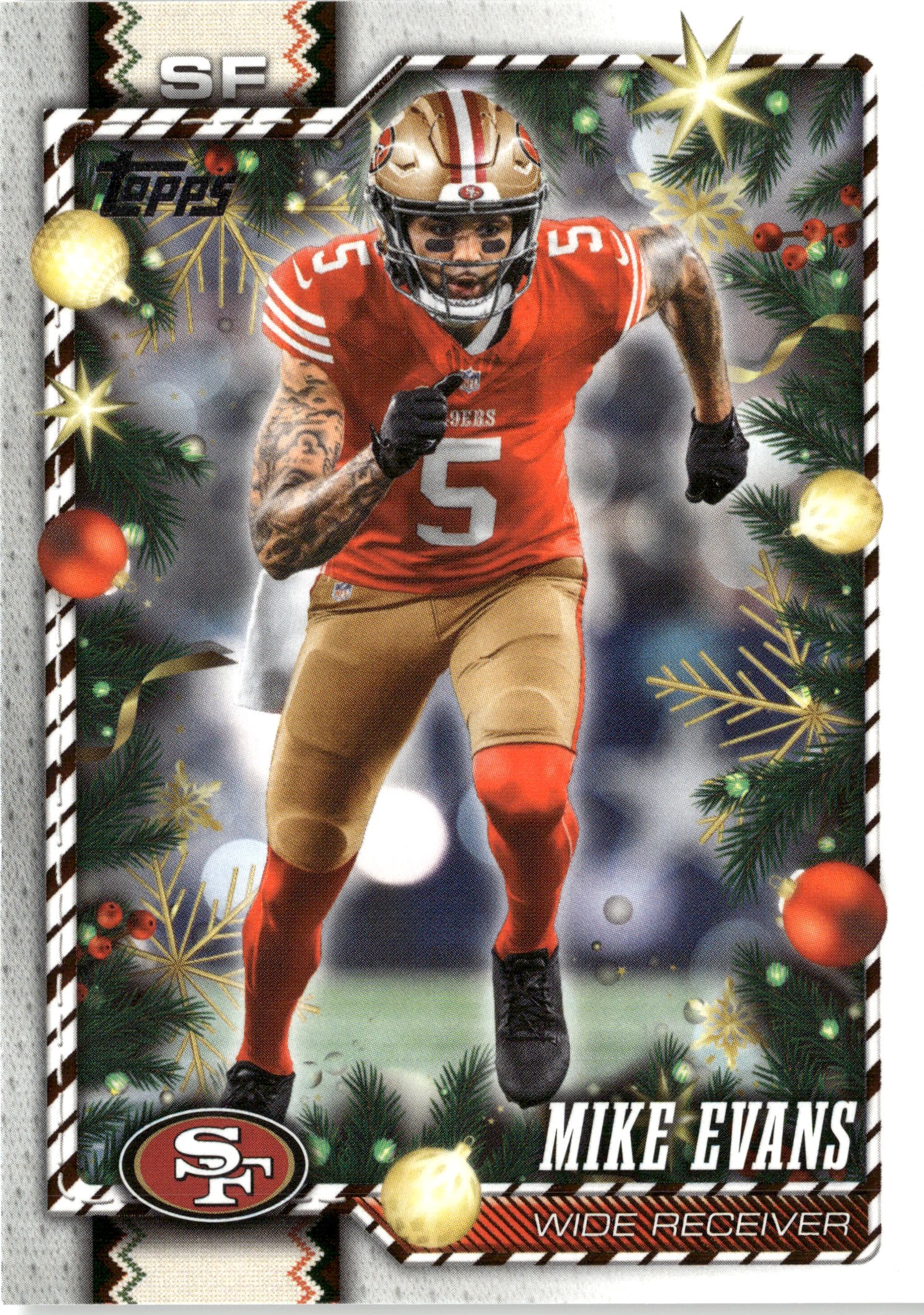 2026 Topps Holiday Mike Evans graded slab