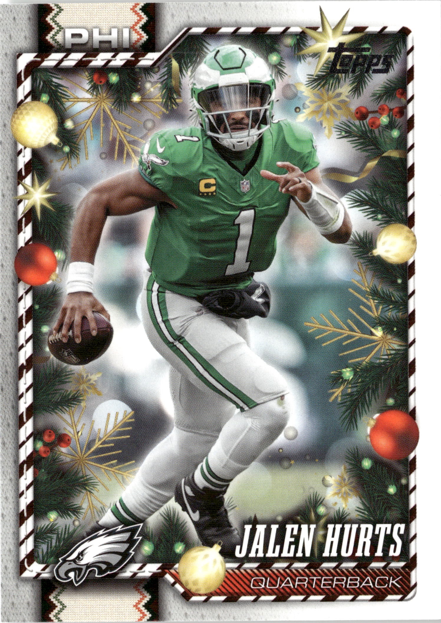 2026 Topps Holiday Jalen Hurts graded slab