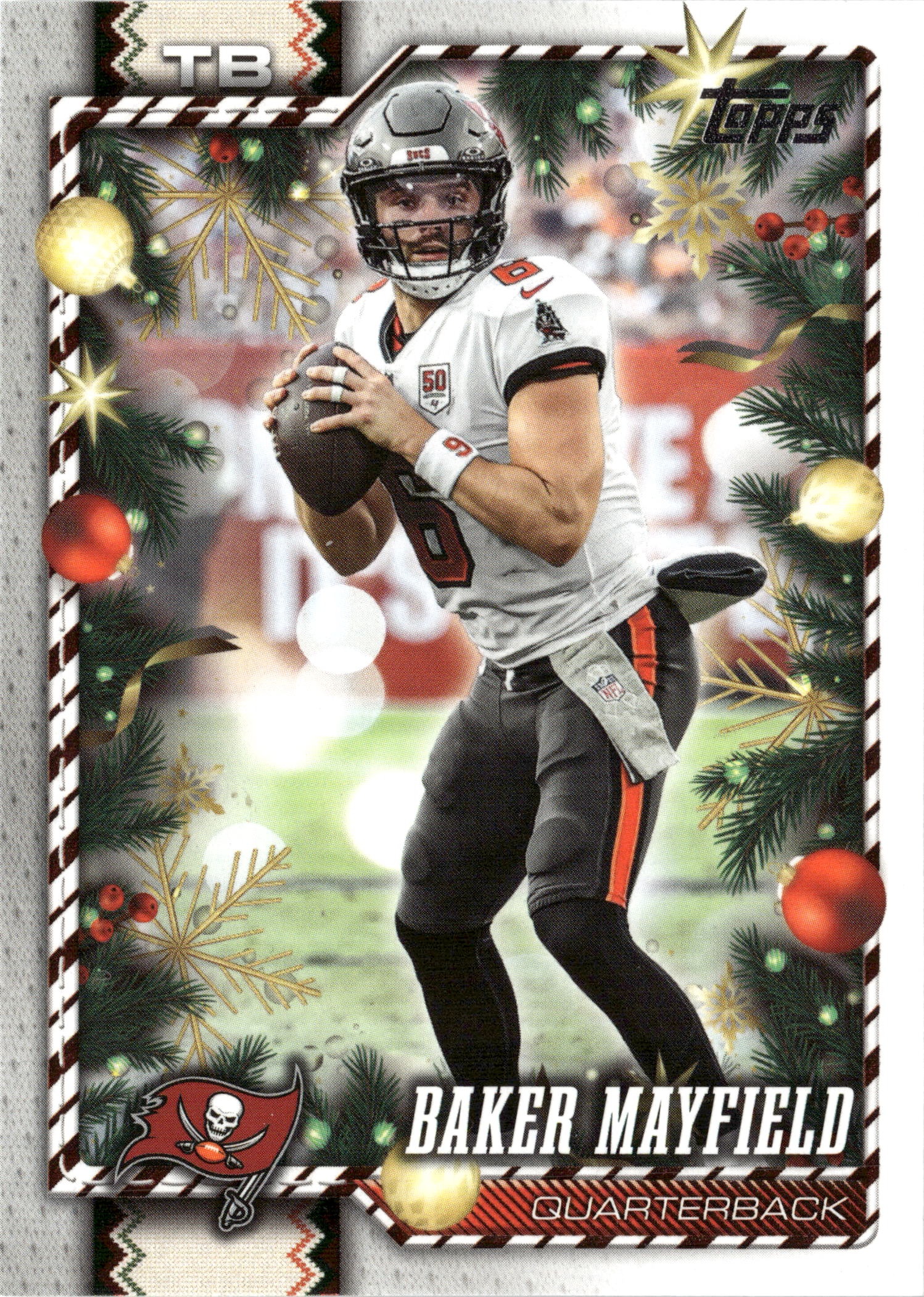 2026 Topps Holiday Baker Mayfield graded slab