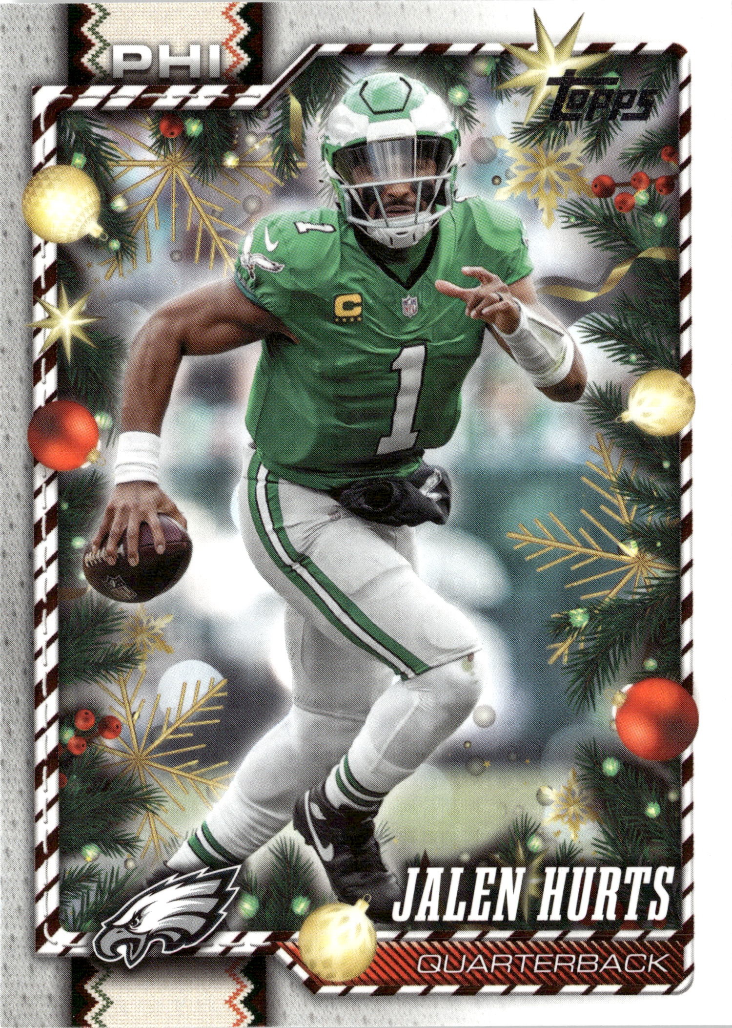 2026 Topps Holiday Jalen Hurts graded slab