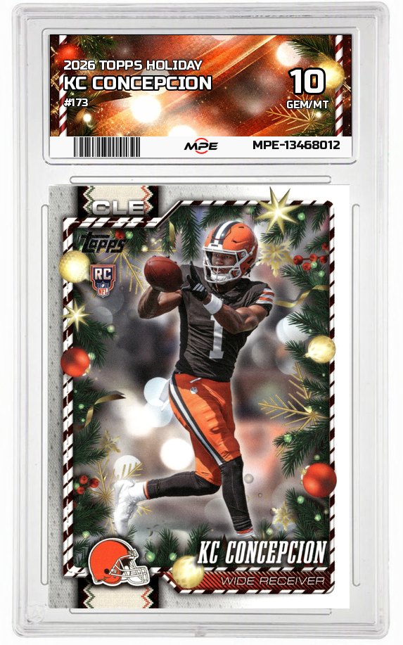 2026 TOPPS HOLIDAY #173 KC CONCEPCION MPE 10 GEM/MT — graded card auctioned from the MPE vault