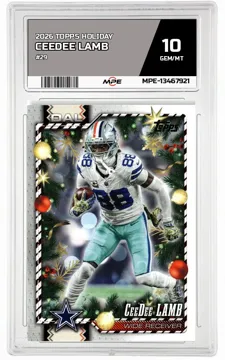 2026 TOPPS HOLIDAY #29 CEEDEE LAMB MPE 10 GEM/MT — graded card up for auction