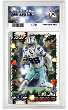 2026 TOPPS HOLIDAY #29 CEEDEE LAMB MPE 10 GEM/MT — graded card up for auction