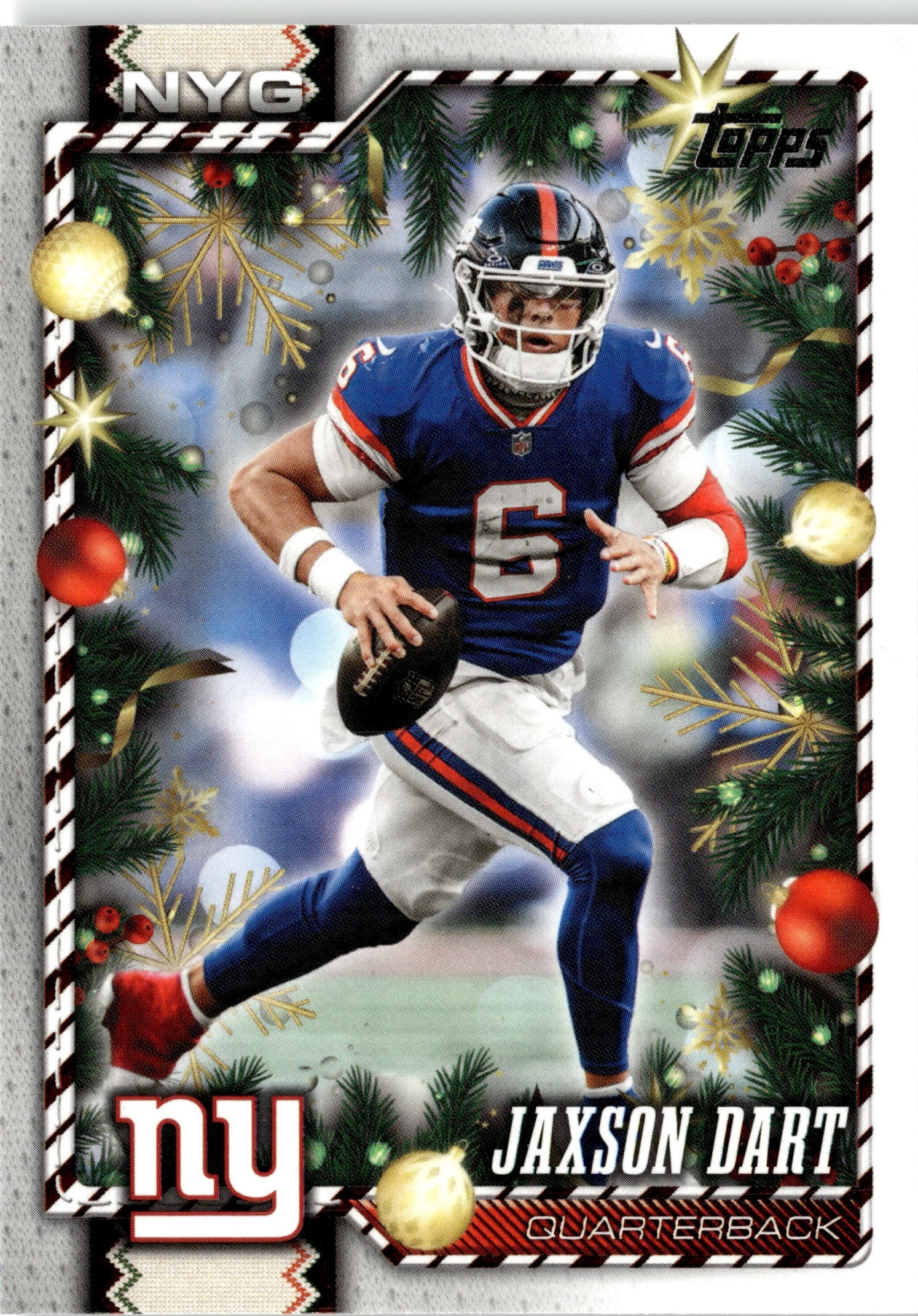 2026 Topps Holiday Jaxson Dart graded slab