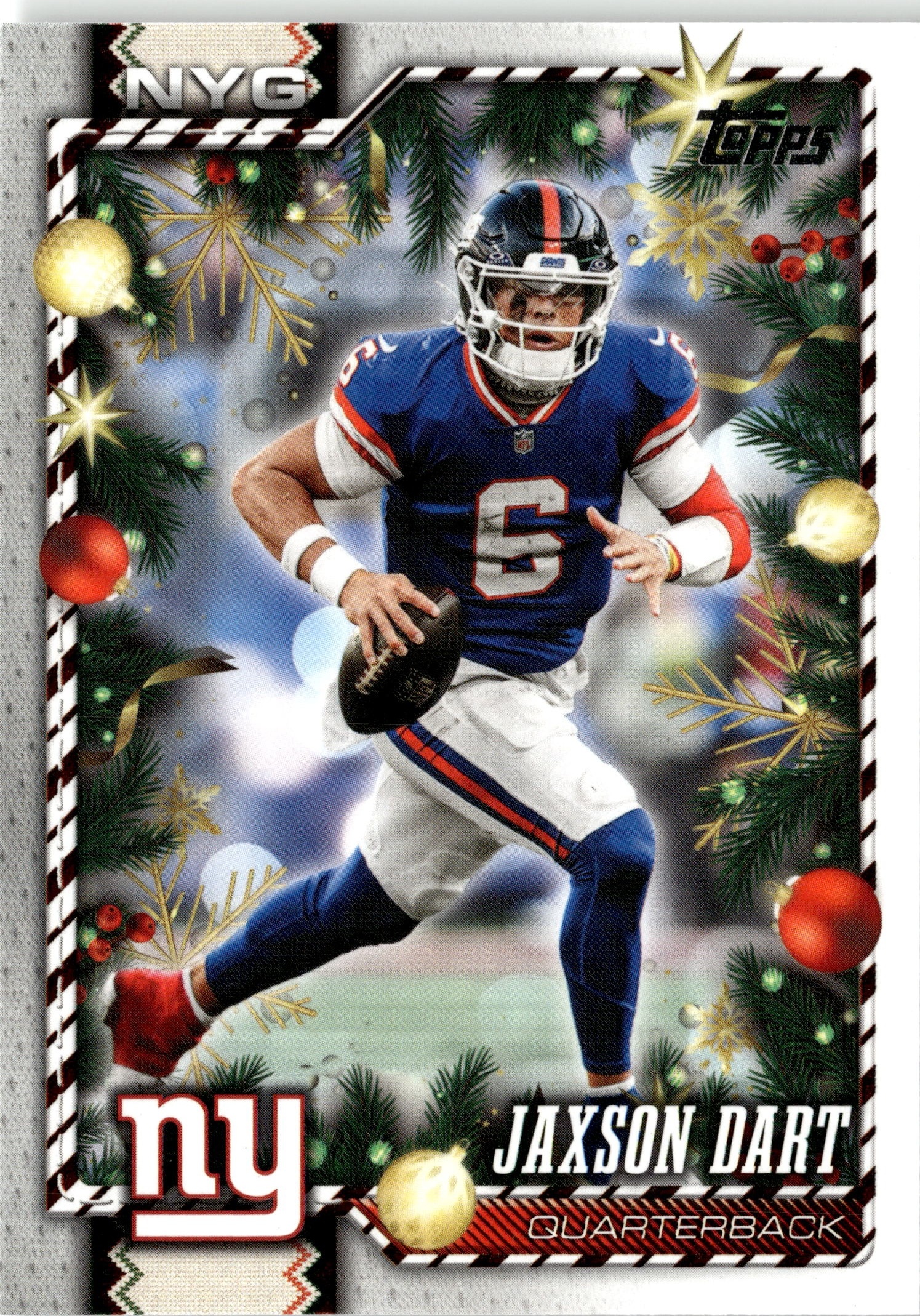 2026 Topps Holiday Jaxson Dart graded slab