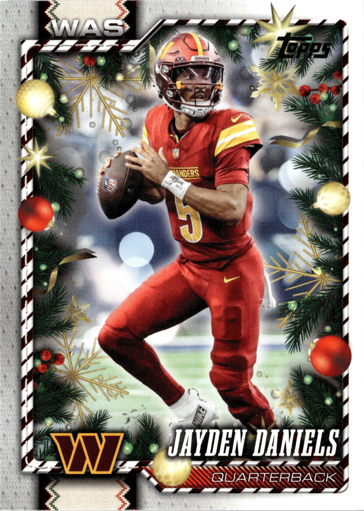 2026 Topps Holiday Jayden Daniels graded slab