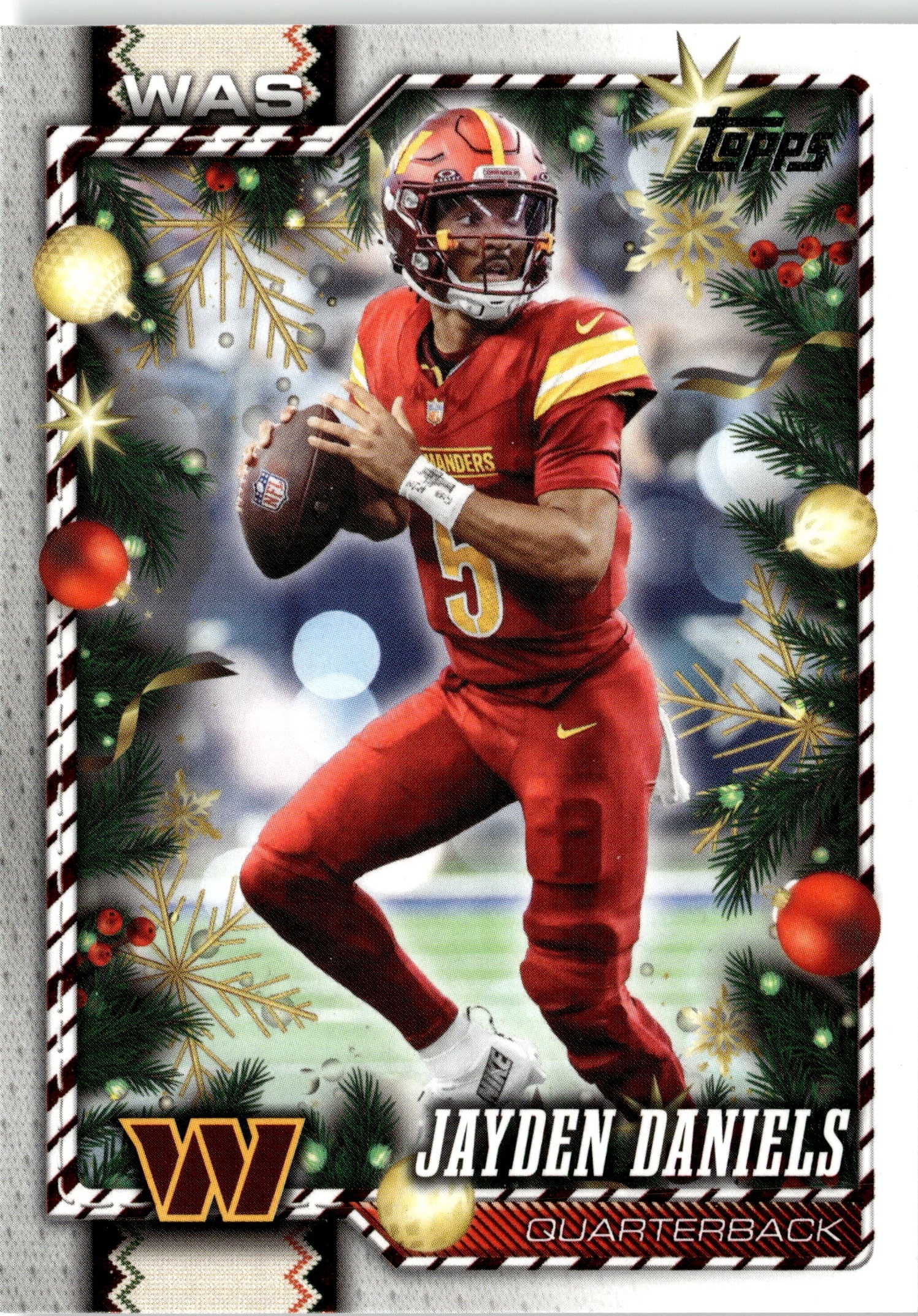 2026 Topps Holiday Jayden Daniels graded slab