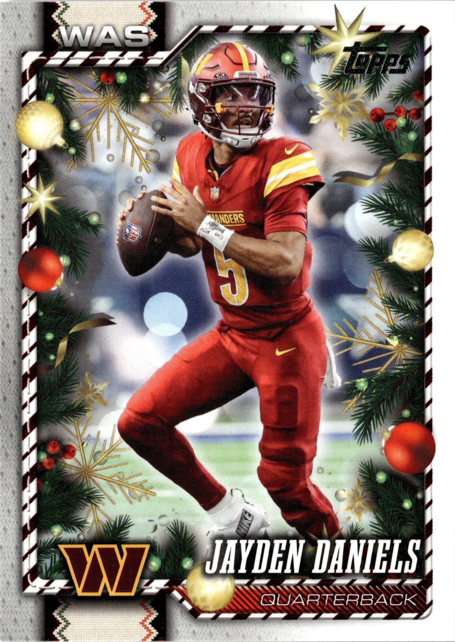 2026 Topps Holiday Jayden Daniels graded slab