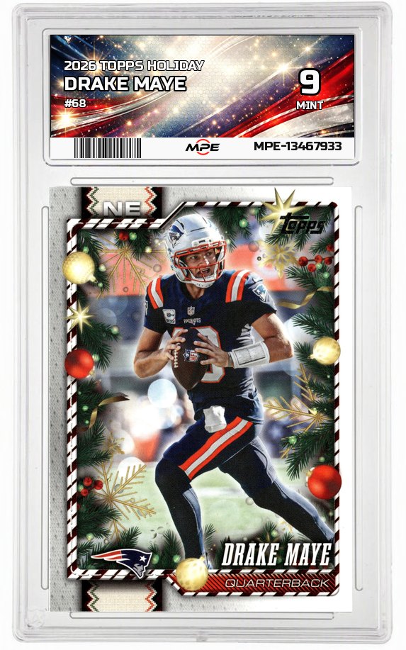 2026 TOPPS HOLIDAY #68 DRAKE MAYE MPE 9 MINT — graded card auctioned from the MPE vault