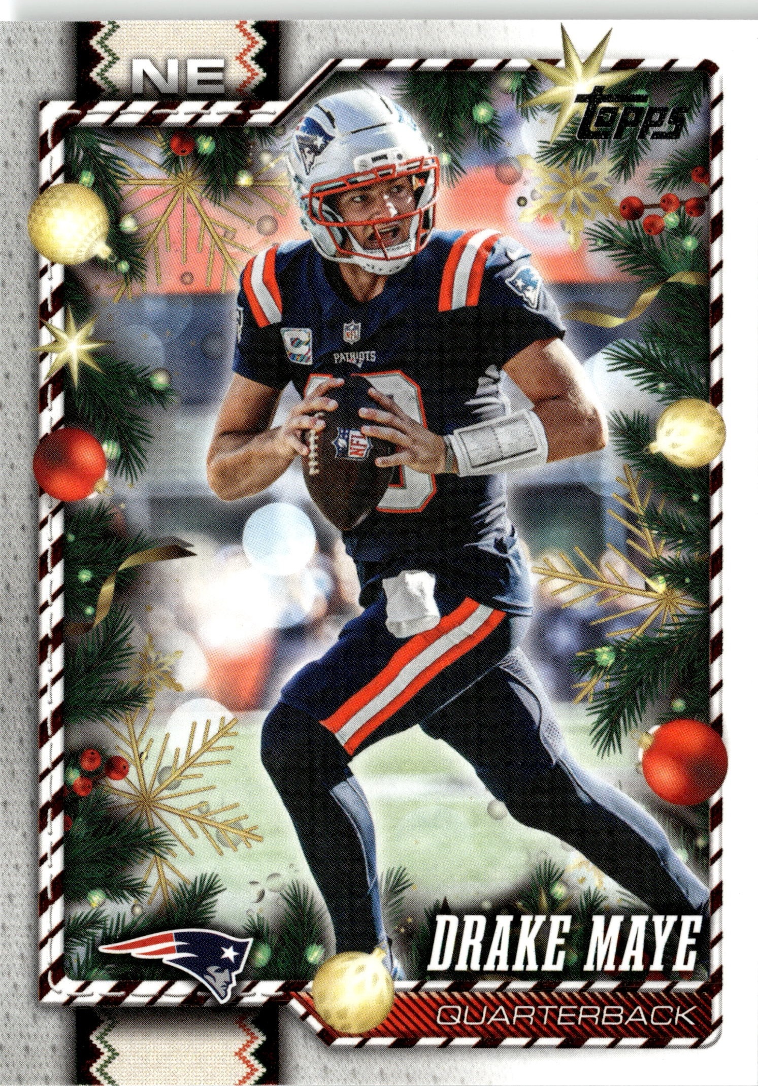 2026 Topps Holiday Drake Maye graded slab