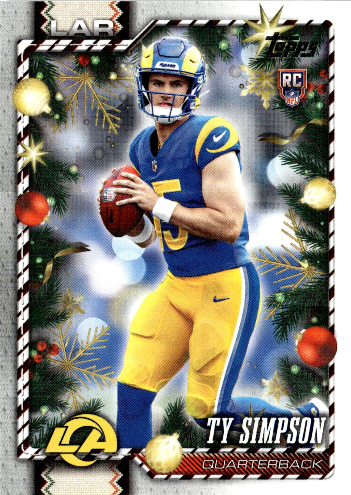 2026 Topps Holiday Ty Simpson graded slab