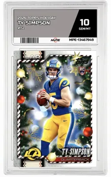 2026 TOPPS HOLIDAY #152 TY SIMPSON MPE 10 GEM/MT — graded card up for auction