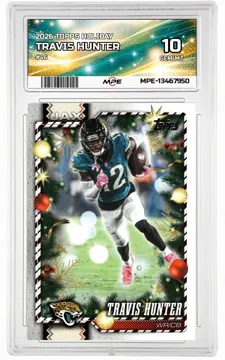 2026 TOPPS HOLIDAY #46 TRAVIS HUNTER MPE 10 GEM/MT — graded card up for auction