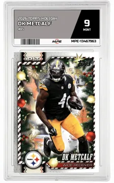 2026 TOPPS HOLIDAY #85 DK METCALF MPE 9 MINT — graded card up for auction