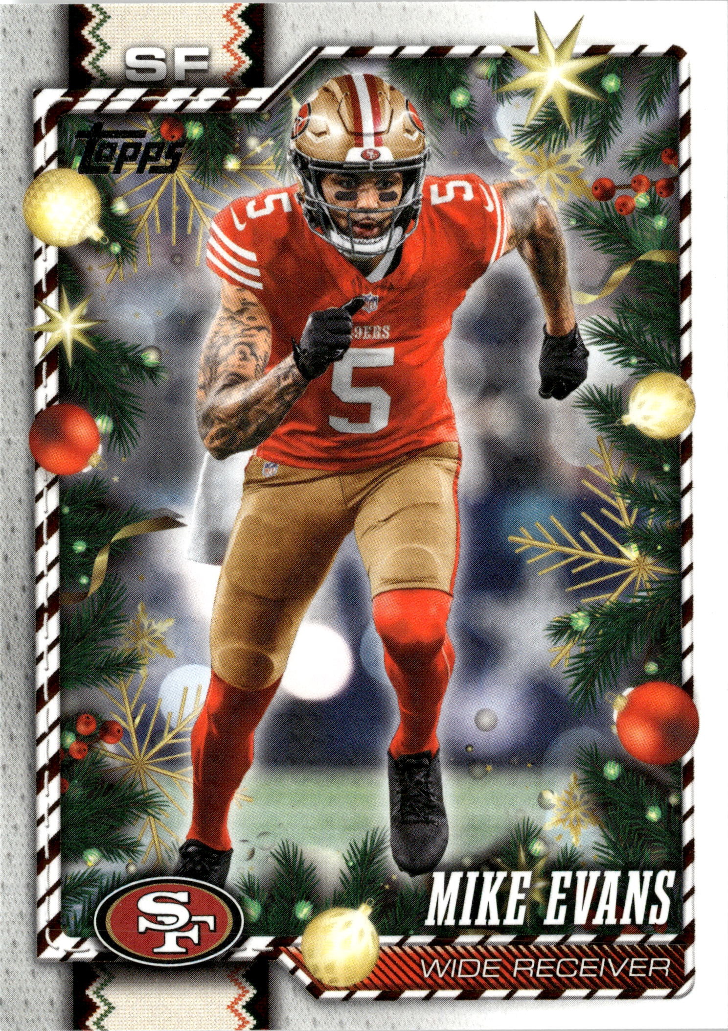 2026 Topps Holiday Mike Evans graded slab