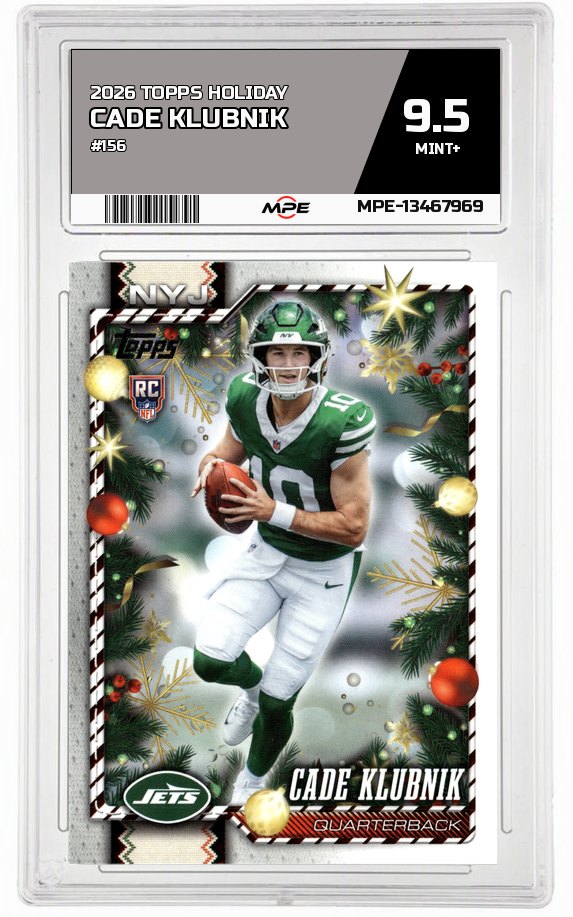 2026 TOPPS HOLIDAY #156 CADE KLUBNIK MPE 9.5 MINT+ — graded card auctioned from the MPE vault