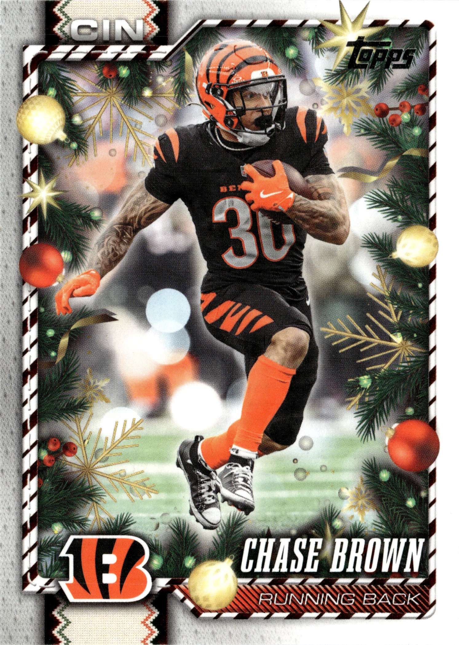 2026 Topps Holiday Chase Brown graded slab