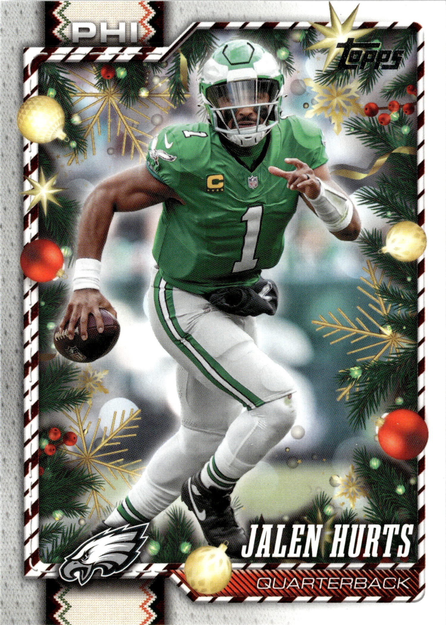 2026 Topps Holiday Jalen Hurts graded slab