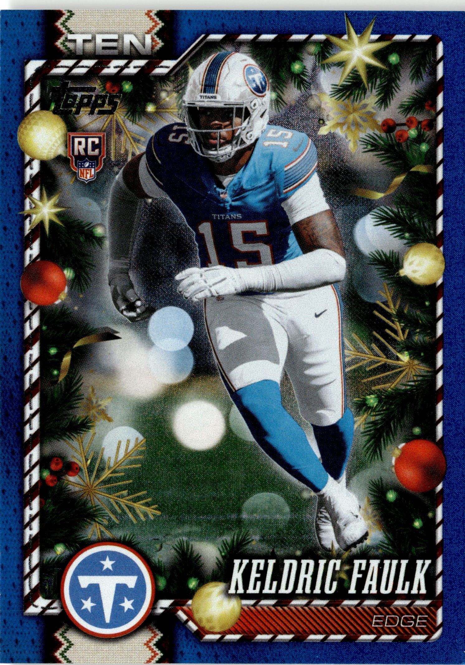 2026 Topps Holiday Keldric Faulk graded slab