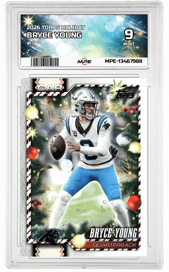 2026 TOPPS HOLIDAY #15 BRYCE YOUNG MPE 9 MINT — graded card auctioned from the MPE vault