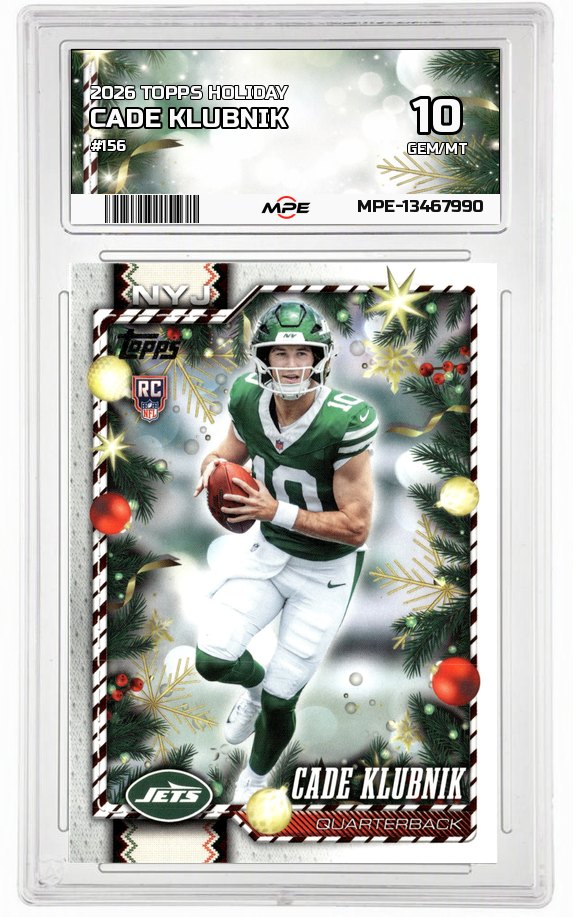 2026 TOPPS HOLIDAY #156 CADE KLUBNIK MPE 10 GEM/MT — graded card auctioned from the MPE vault