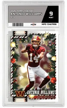 2026 TOPPS HOLIDAY #178 ANTONIO WILLIAMS MPE 9 MINT — graded card up for auction