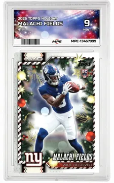 2026 TOPPS HOLIDAY #180 MALACHI FIELDS MPE 9 MINT — graded card up for auction
