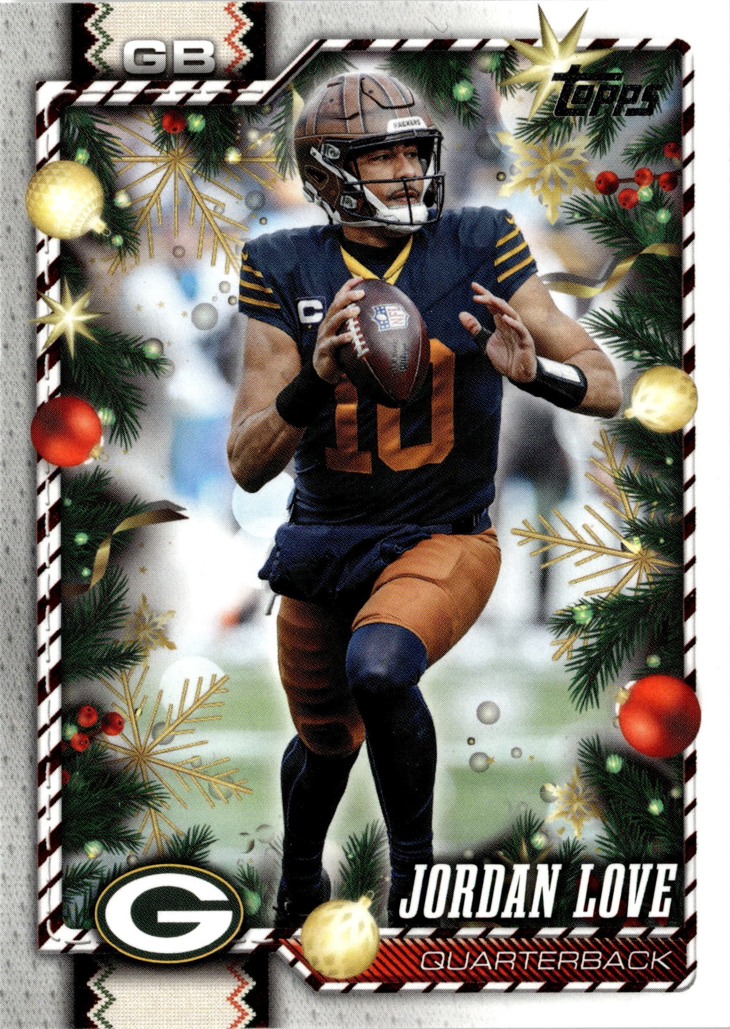 2026 Topps Holiday Jordan Love graded slab