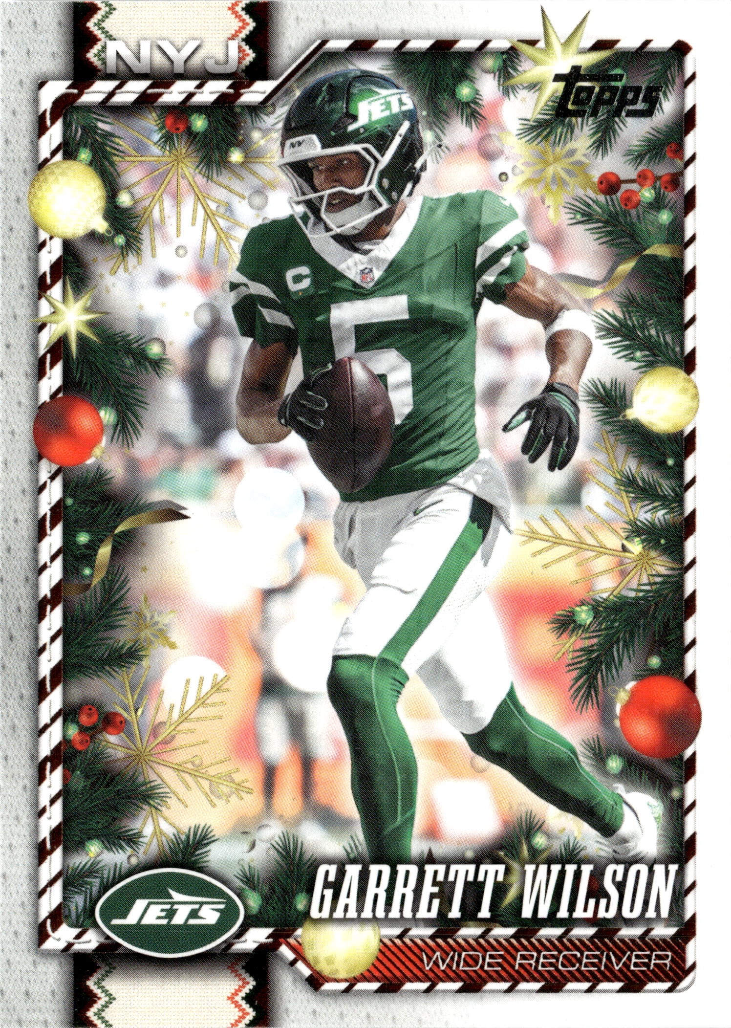 2026 Topps Holiday Garrett Wilson graded slab