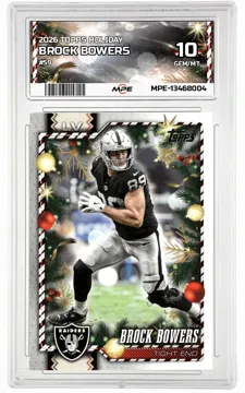 2026 TOPPS HOLIDAY #59 BROCK BOWERS MPE 10 GEM/MT — graded card up for auction