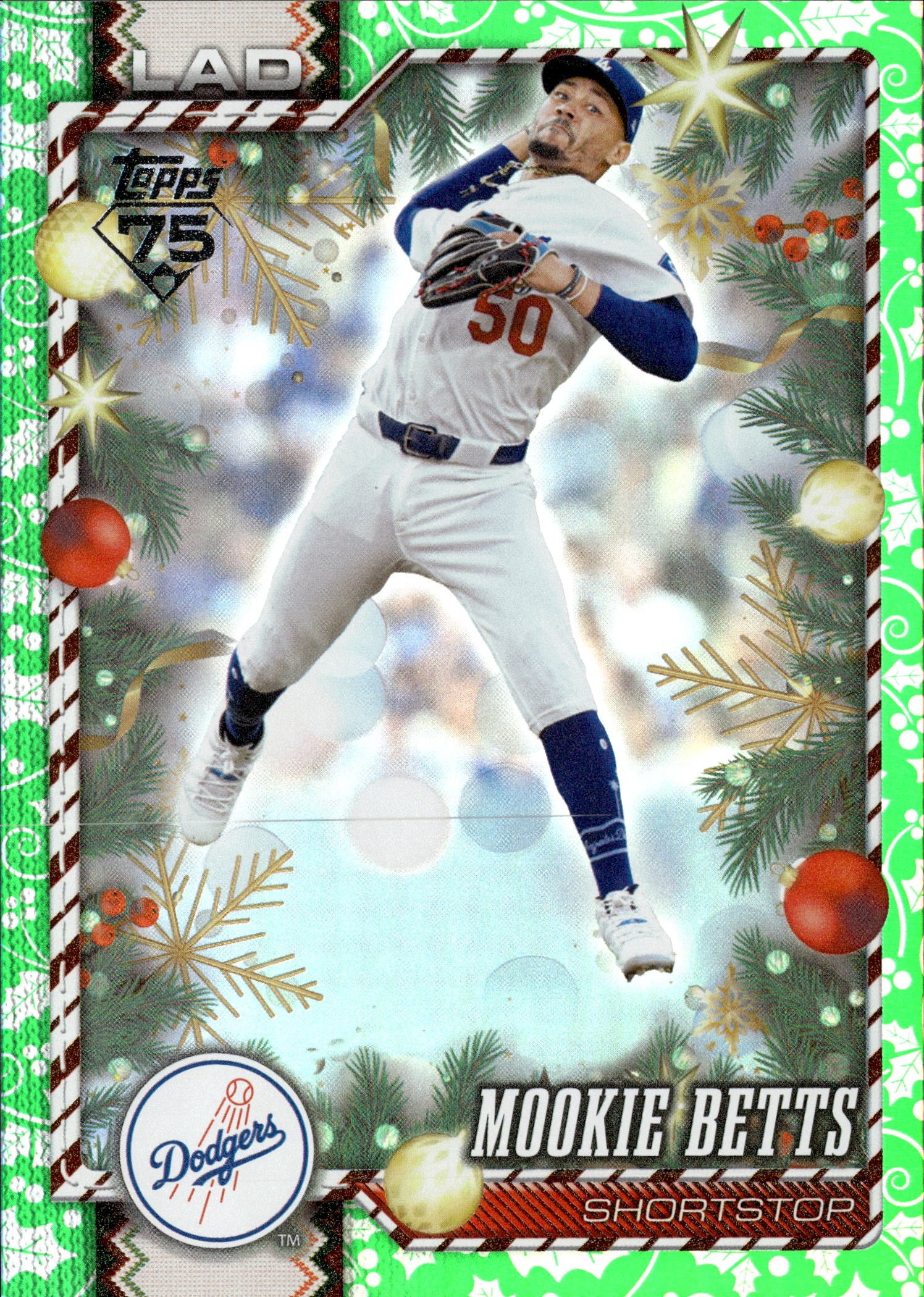 2026 Topps Holiday Mookie Betts graded slab
