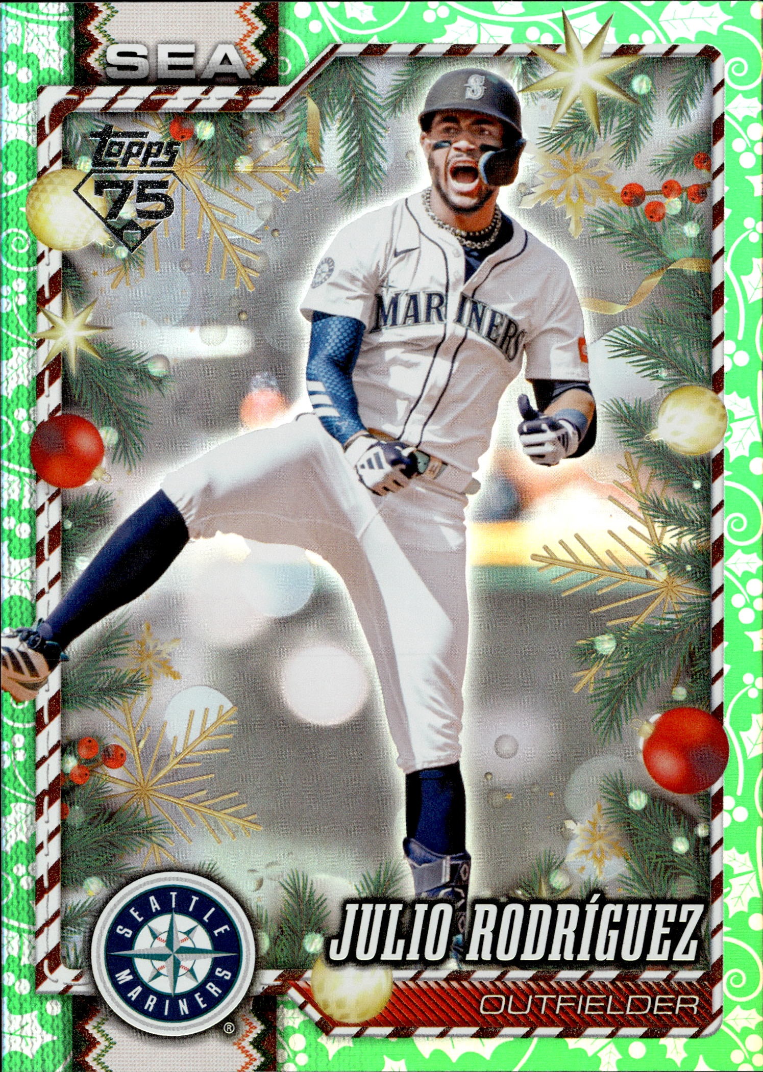 2026 Topps Holiday Julio Rodríguez graded slab