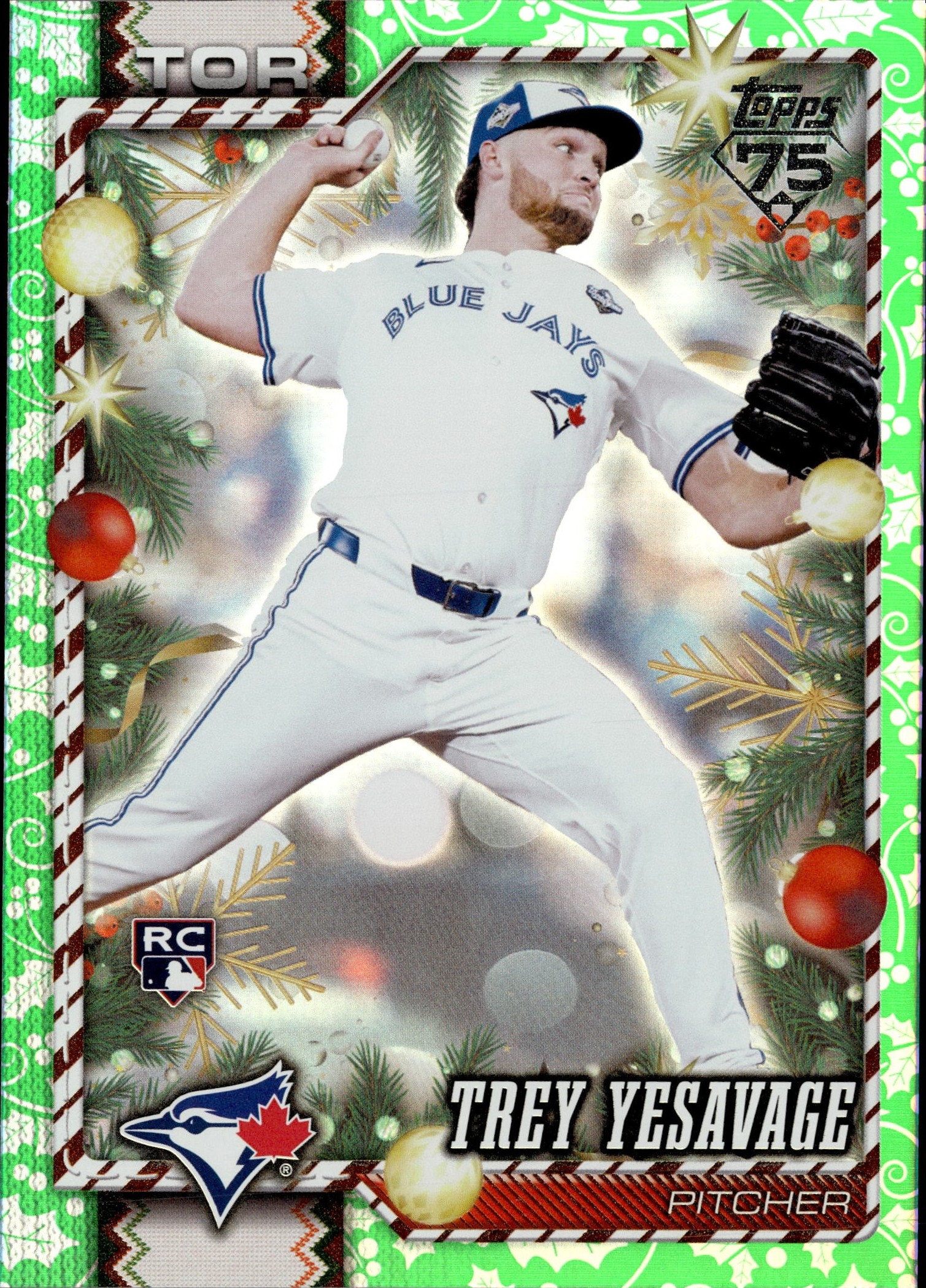 2026 Topps Holiday Trey Yesavage graded slab