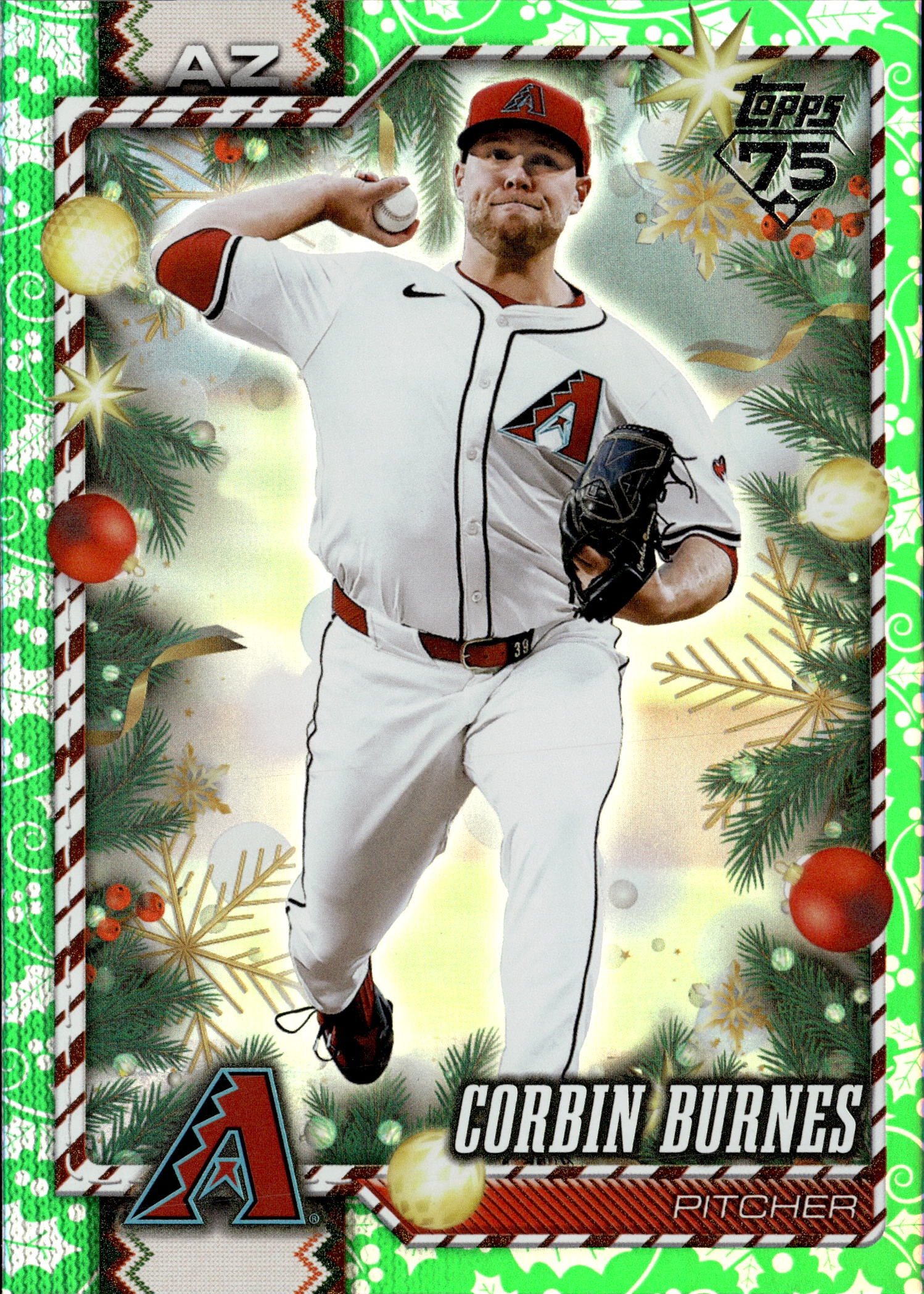 2026 Topps Holiday Corbin Burnes graded slab
