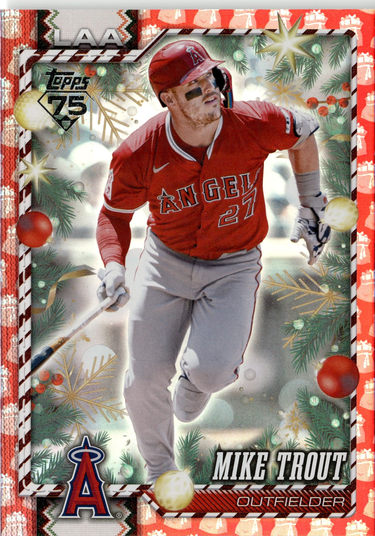 2026 Topps Holiday Mike Trout graded slab