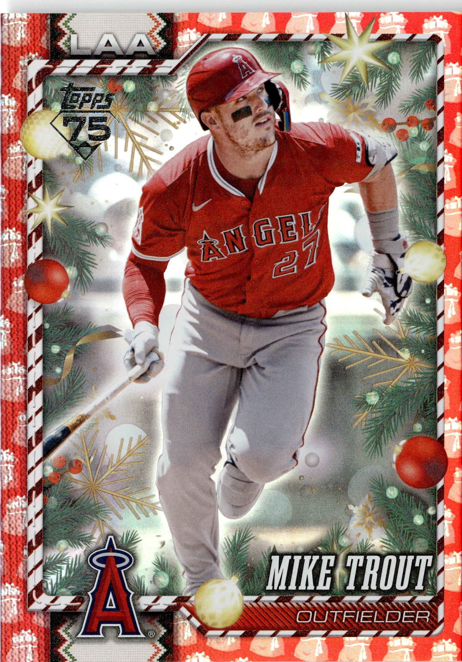 2026 Topps Holiday Mike Trout graded slab