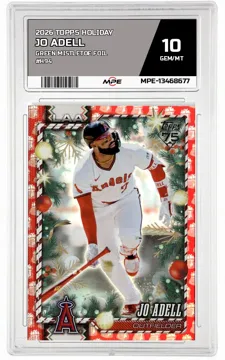 2026 TOPPS HOLIDAY GREEN MISTLETOE FOIL #H94 JO ADELL MPE 10 GEM/MT — graded card up for auction
