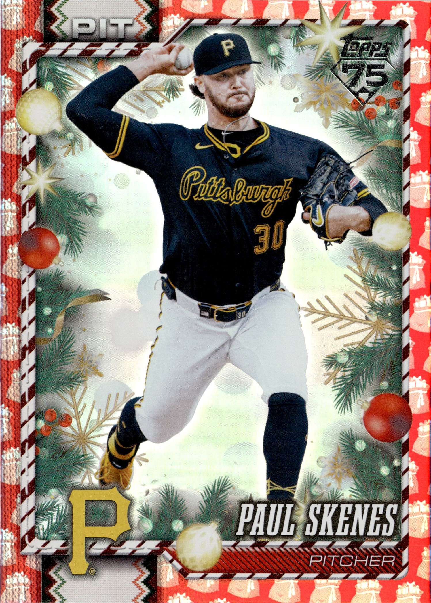 2026 Topps Holiday Paul Skenes graded slab
