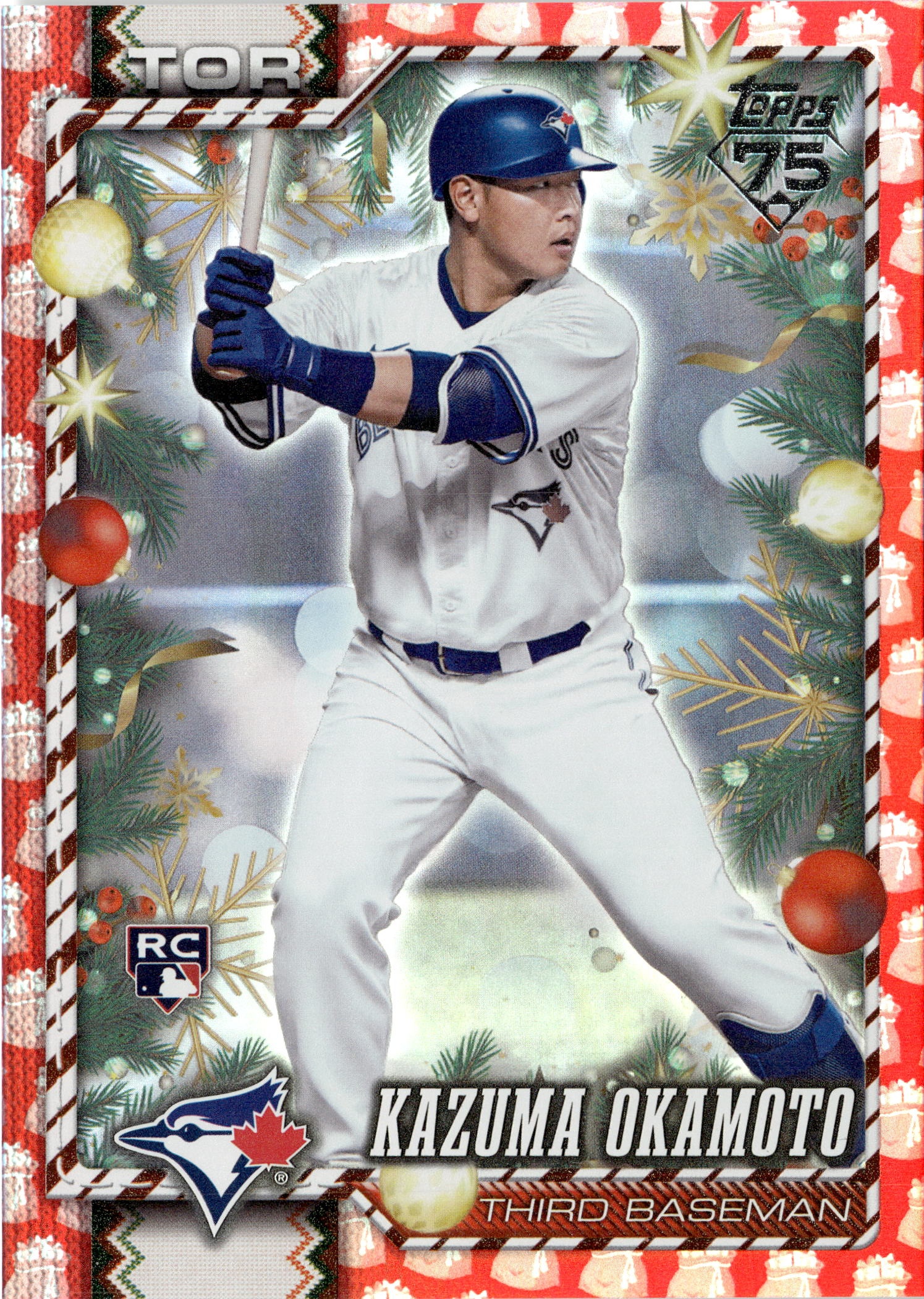 2026 Topps Holiday Kazuma Okamoto graded slab