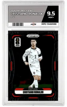 2026 PRIZM FIFA WC #367 CRISTIANO RONALDO MPE 9.5 MINT+ — graded card up for auction